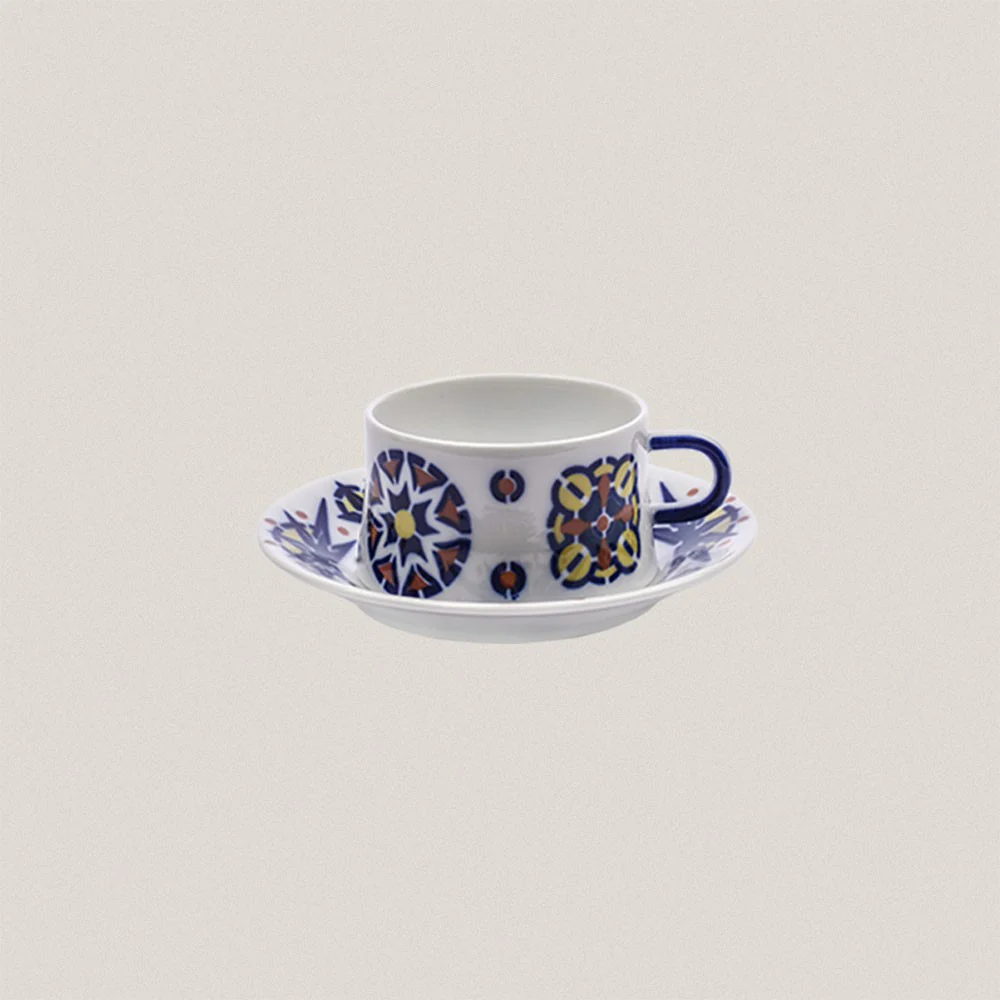 Breakfast Cup and Plate Toxo Color