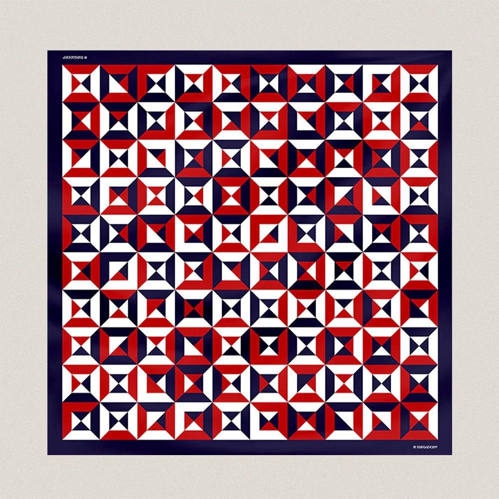 Monférico Red Silk Scarf