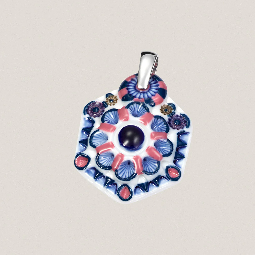Pendant No. 3 Hexagonal A with handle