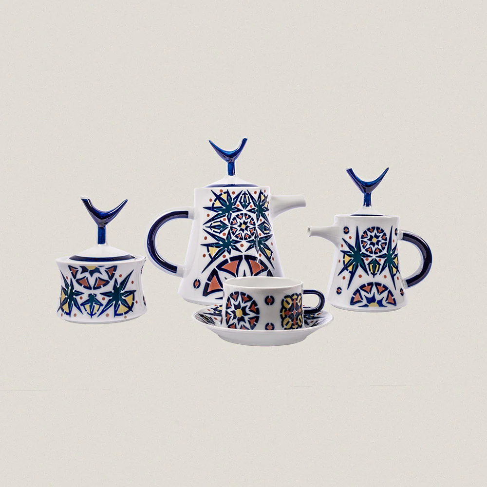 Tea Set 6 services Toxo Color