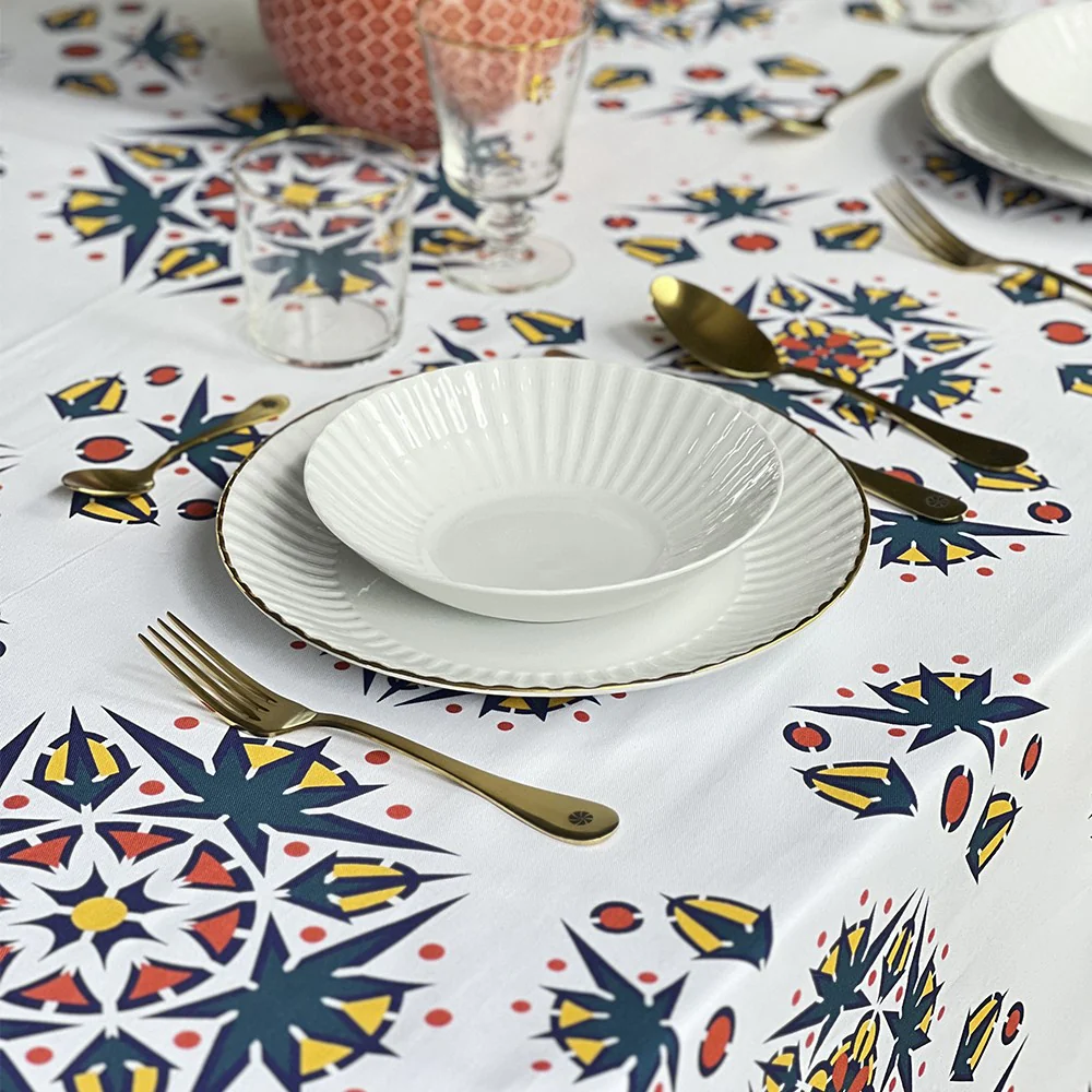 Toxo Color Cotton Tablecloth